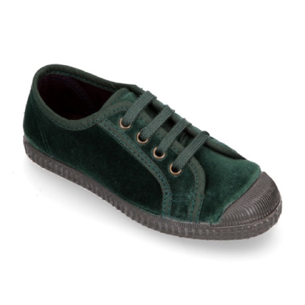 Made in Spain - Pisamonas velvet sneakers with rubber toe cap